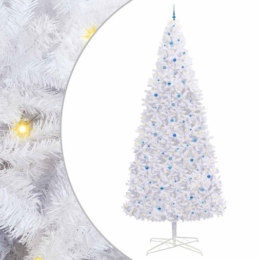Artificial Christmas Tree with Stand White 400 cm PVC and Steel Artificial Christmas Tree with Stand White 400 cm PVC and Steel