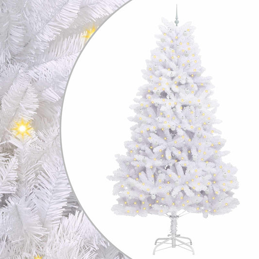 Artificial Hinged Christmas Tree White 300 cm PVC and Steel Artificial Hinged Christmas Tree White 300 cm PVC and Steel