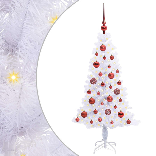 Artificial Christmas Tree with Stand White 120 cm PVC and Steel Artificial Christmas Tree with Stand White 120 cm PVC and Steel