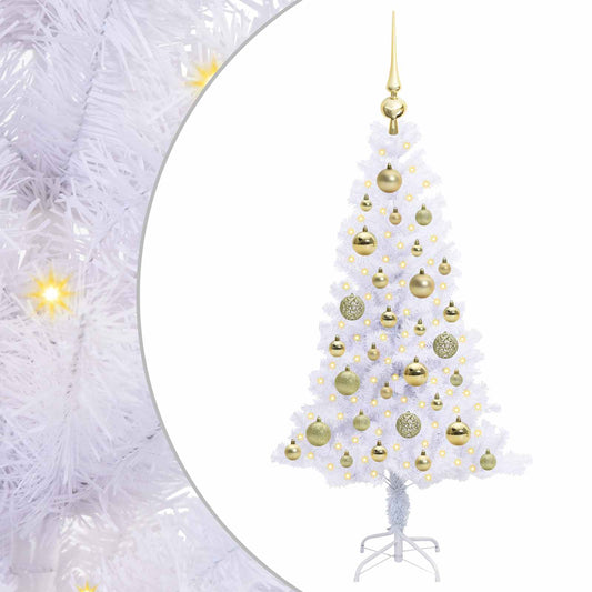 Artificial Christmas Tree with Stand White 120 cm PVC and Steel Artificial Christmas Tree with Stand White 120 cm PVC and Steel