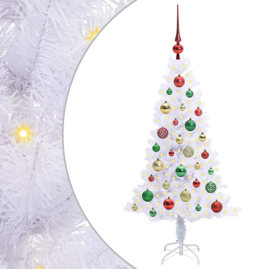 Artificial Christmas Tree with Stand White 120 cm PVC and Steel Artificial Christmas Tree with Stand White 120 cm PVC and Steel