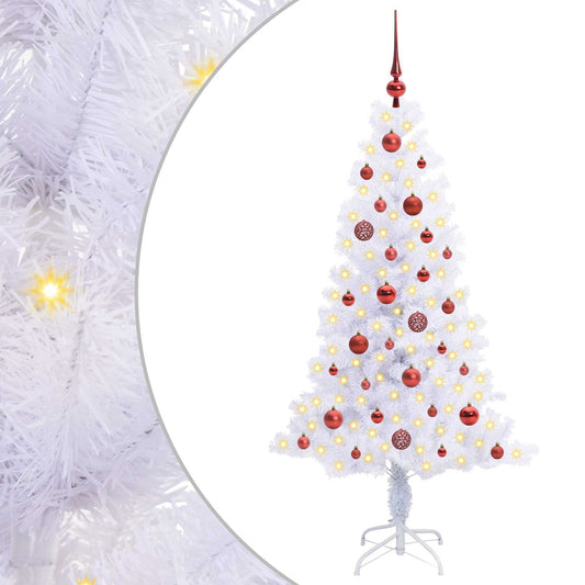 Artificial Christmas Tree with Stand White 150 cm PVC and Steel Artificial Christmas Tree with Stand White 150 cm PVC and Steel