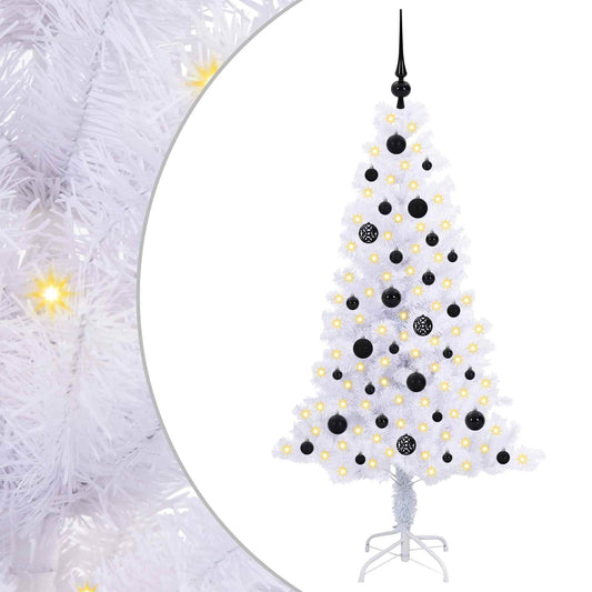 Artificial Christmas Tree with Stand White 150 cm PVC and Steel Artificial Christmas Tree with Stand White 150 cm PVC and Steel
