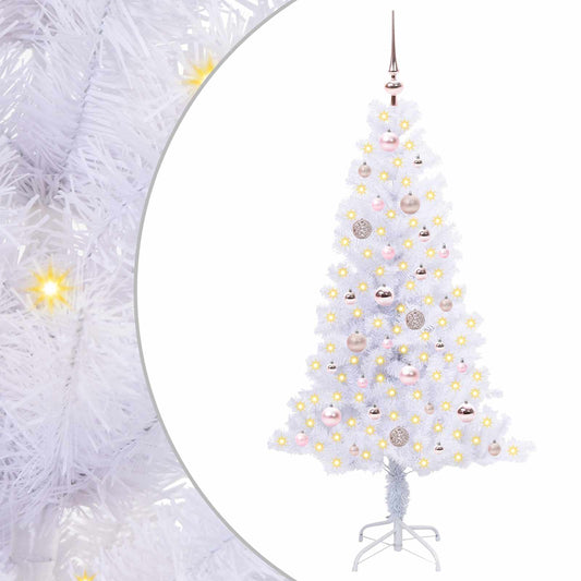 Artificial Christmas Tree with Stand White 150 cm PVC and Steel Artificial Christmas Tree with Stand White 150 cm PVC and Steel