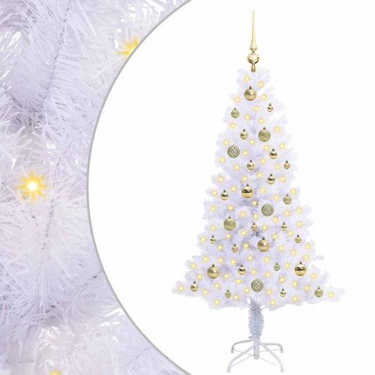 Artificial Christmas Tree with Stand White 150 cm PVC and Steel Artificial Christmas Tree with Stand White 150 cm PVC and Steel