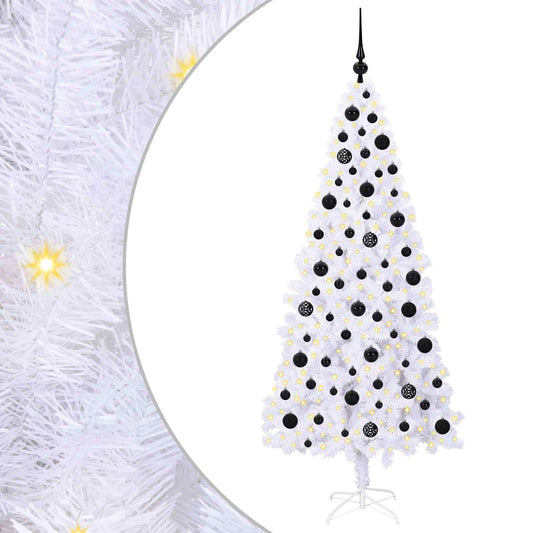Artificial Christmas Tree with Stand White 180 cm PVC and Steel Artificial Christmas Tree with Stand White 180 cm PVC and Steel