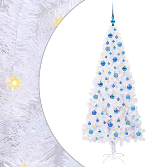 Artificial Christmas Tree with Stand White 180 cm PVC and Steel Artificial Christmas Tree with Stand White 180 cm PVC and Steel