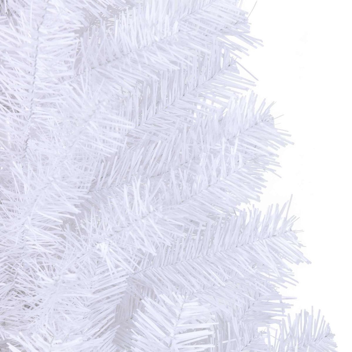 Artificial Christmas Tree with Stand White 210 cm PVC and Steel