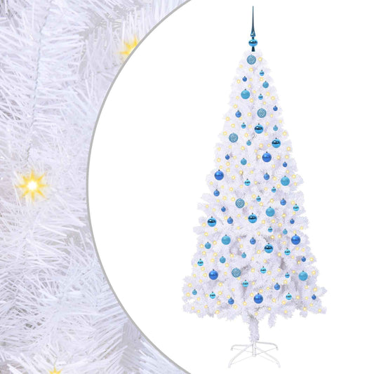 Artificial Christmas Tree with Stand White 210 cm PVC and Steel Artificial Christmas Tree with Stand White 210 cm PVC and Steel