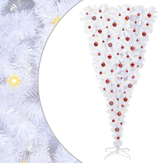 Artificial Christmas Tree with Stand White 210 cm PVC and Steel Artificial Christmas Tree with Stand White 210 cm PVC and Steel