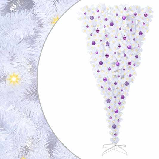 Artificial Christmas Tree with Stand White 210 cm PVC and Steel Artificial Christmas Tree with Stand White 210 cm PVC and Steel