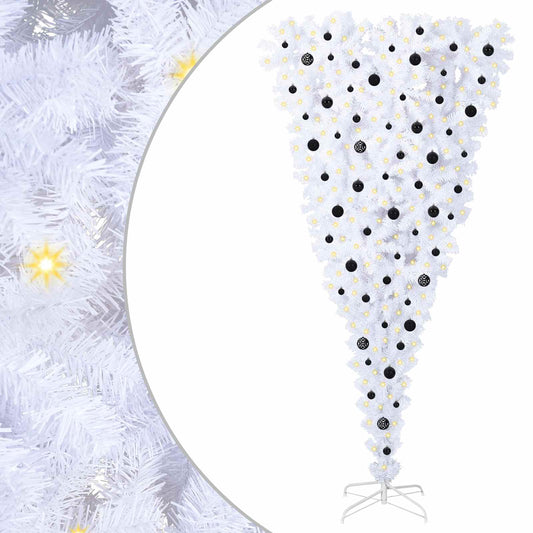 Artificial Christmas Tree with Stand White 240 cm PVC and Steel Artificial Christmas Tree with Stand White 240 cm PVC and Steel