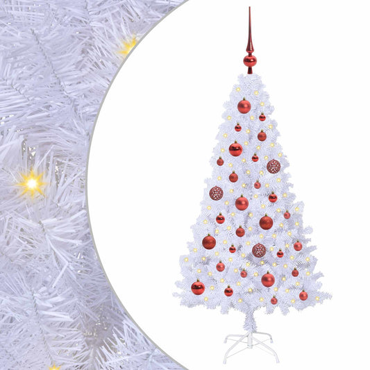 Artificial Christmas Tree with Stand White 120 cm PVC and Steel Artificial Christmas Tree with Stand White 120 cm PVC and Steel