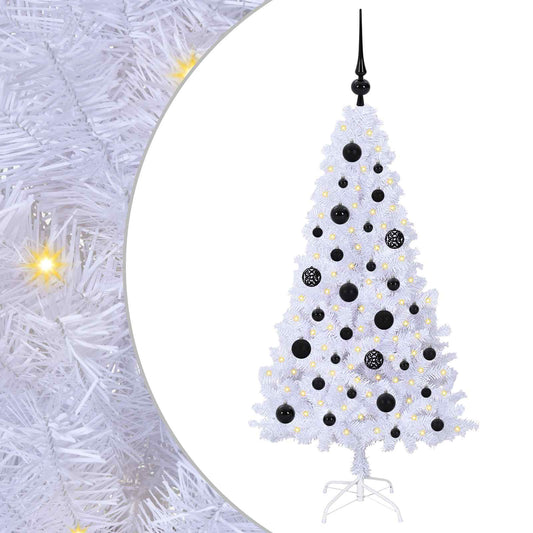 Artificial Christmas Tree with Stand White 120 cm PVC and Steel Artificial Christmas Tree with Stand White 120 cm PVC and Steel