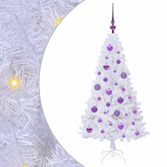 Artificial Christmas Tree with Stand White 120 cm PVC and Steel Artificial Christmas Tree with Stand White 120 cm PVC and Steel