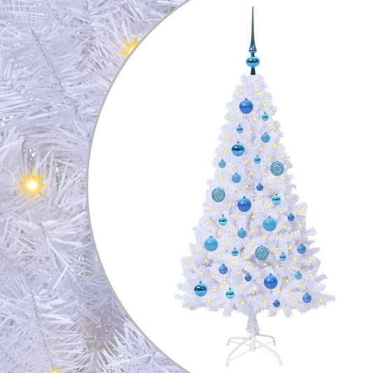 Artificial Christmas Tree with Stand White 120 cm PVC and Steel Artificial Christmas Tree with Stand White 120 cm PVC and Steel
