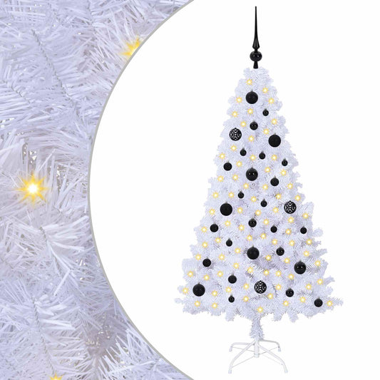 Artificial Christmas Tree with Stand White 150 cm PVC and Steel Artificial Christmas Tree with Stand White 150 cm PVC and Steel
