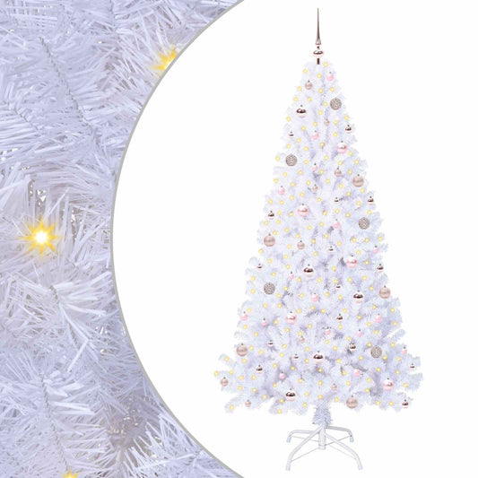 Artificial Christmas Tree with Stand White 210 cm PVC and Steel Artificial Christmas Tree with Stand White 210 cm PVC and Steel