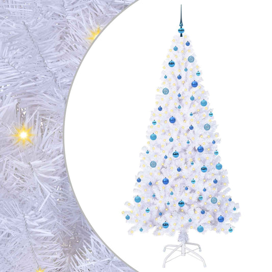 Artificial Christmas Tree with Stand White 210 cm PVC and Steel Artificial Christmas Tree with Stand White 210 cm PVC and Steel