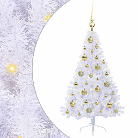 Artificial Christmas Tree with Stand White 120 cm PVC and Steel Artificial Christmas Tree with Stand White 120 cm PVC and Steel
