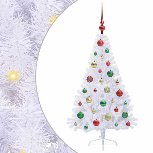 Artificial Christmas Tree with Stand White 120 cm PVC and Steel Artificial Christmas Tree with Stand White 120 cm PVC and Steel