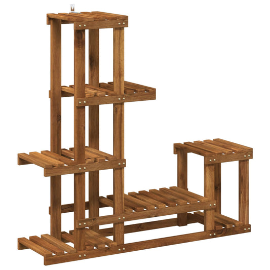 Plant Stand Natural 93.5 x 25 x 91.5 cm Solid Acacia Wood Plant Stand Natural 93.5 x 25 x 91.5 cm Solid Acacia Wood
