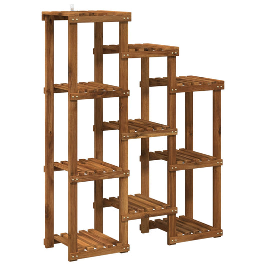 Plant Stand Natural 85 x 30 x 114.5 cm Solid Acacia Wood Plant Stand Natural 85 x 30 x 114.5 cm Solid Acacia Wood