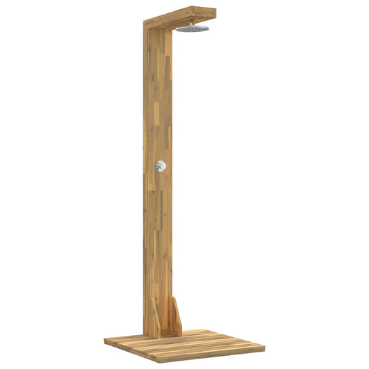 Outdoor Shower 210.5 cm Solid Acacia Wood and Stainless Steel Outdoor Shower 210.5 cm Solid Acacia Wood and Stainless Steel