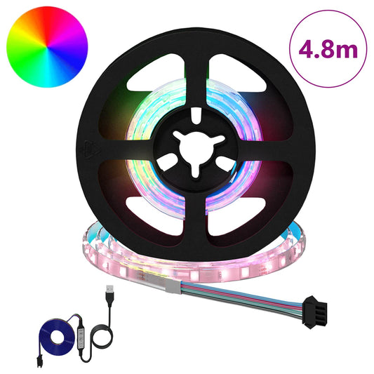 LED Strip 12 pcs Black and Transparent 40 x 0.8 x 0.3 cm LED Strip 12 pcs Black and Transparent 40 x 0.8 x 0.3 cm