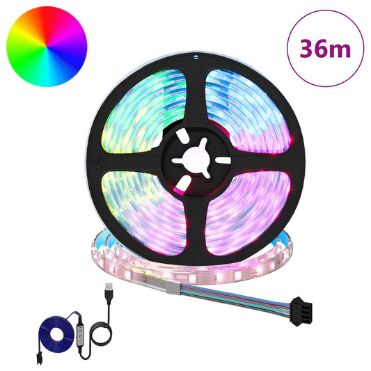 LED Strip 12 pcs Black and Transparent 3000 mm LED Strip 12 pcs Black and Transparent 3000 mm