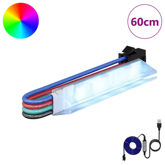 LED Strip 12 pcs Black and White 1745 mm Copper and Plastic LED Strip 12 pcs Black and White 1745 mm Copper and Plastic