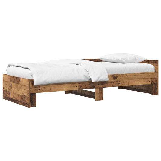 Bed Frame with Headboard Old Wood 80 x 200 cm Engineered Wood Bed Frame with Headboard Old Wood 80 x 200 cm Engineered Wood
