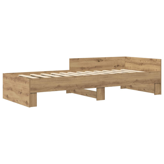 Bed Frame with Headboard Artisan Oak 80 x 200 cm Bed Frame with Headboard Artisan Oak 80 x 200 cm