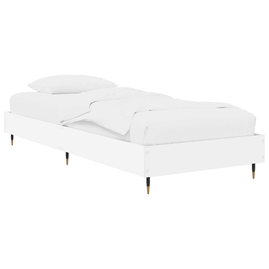 Bed Frame White 80 x 200 cm Engineered Wood Bed Frame White 80 x 200 cm Engineered Wood