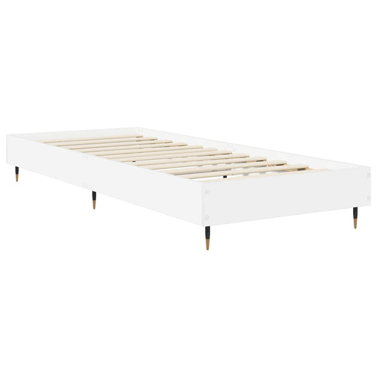 Bed Frame White 80 x 200 cm Engineered Wood Bed Frame White 80 x 200 cm Engineered Wood