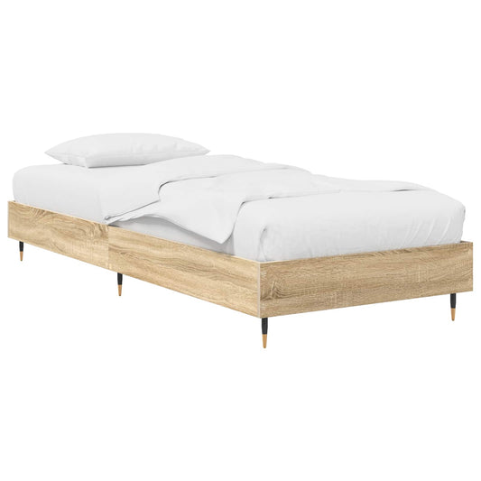 Bed Frame Sonoma Oak 80 x 200 cm Engineered Wood Bed Frame Sonoma Oak 80 x 200 cm Engineered Wood