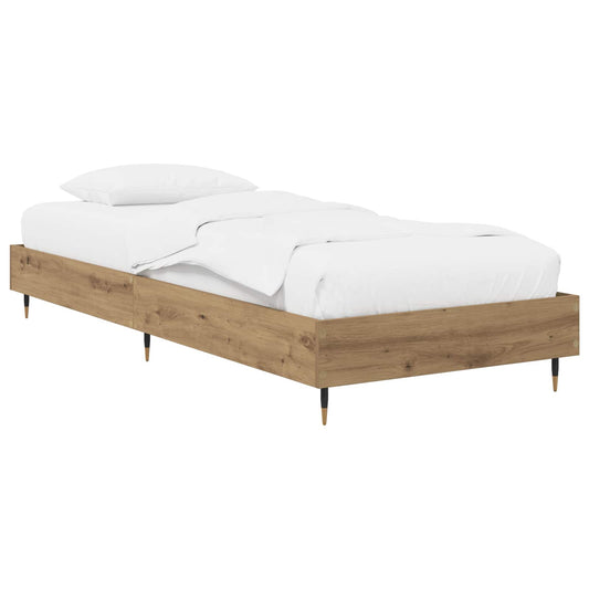 Bed Frame Artisian Oak 80 x 200 cm Engineered Wood Bed Frame Artisian Oak 80 x 200 cm Engineered Wood
