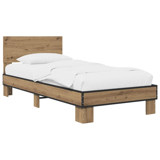 Bed Frame with Headboard Artisan Oak 80 x 200 cm Bed Frame with Headboard Artisan Oak 80 x 200 cm