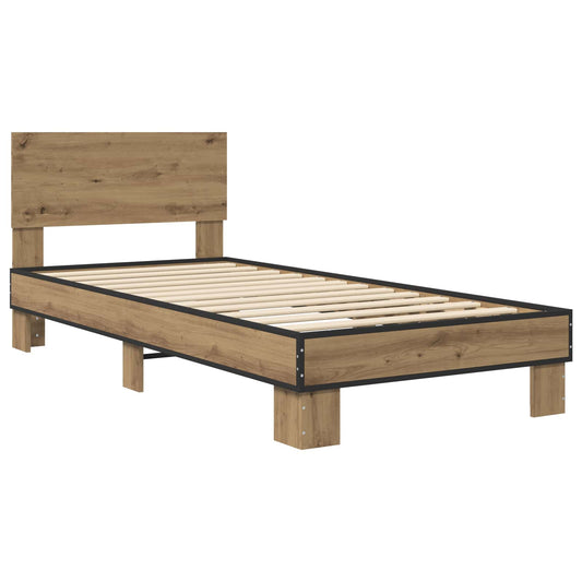 Bed Frame with Headboard Artisan Oak 80 x 200 cm Bed Frame with Headboard Artisan Oak 80 x 200 cm