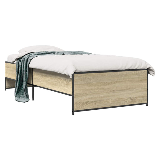 Bed Frame Sonoma Oak 80 x 200 cm Engineered Wood Bed Frame Sonoma Oak 80 x 200 cm Engineered Wood