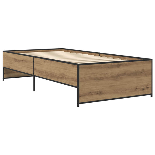 Bed Frame Artisan Oak 80 x 200 cm Engineered Wood Bed Frame Artisan Oak 80 x 200 cm Engineered Wood