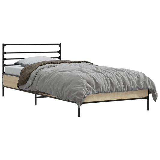 Bed Frame Sonoma Oak 80 x 200 cm Engineered Wood Bed Frame Sonoma Oak 80 x 200 cm Engineered Wood