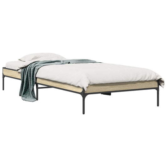 Bed Frame Sonoma Oak 80 x 200 cm Engineered Wood Bed Frame Sonoma Oak 80 x 200 cm Engineered Wood
