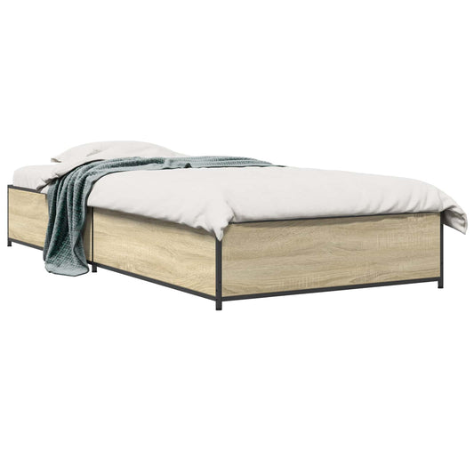 Bed Frame Sonoma Oak 80 x 200 cm Engineered Wood Bed Frame Sonoma Oak 80 x 200 cm Engineered Wood
