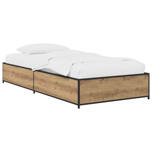Bed Frame Artisan Oak 80 x 200 cm Engineered Wood Bed Frame Artisan Oak 80 x 200 cm Engineered Wood