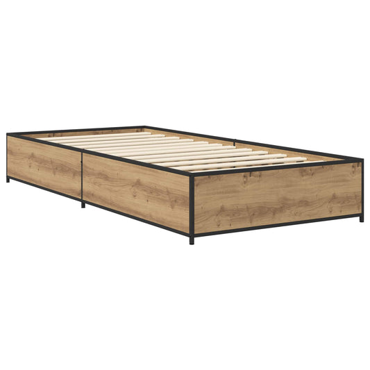 Bed Frame Artisan Oak 80 x 200 cm Engineered Wood Bed Frame Artisan Oak 80 x 200 cm Engineered Wood