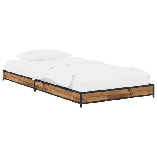 Bed Frame Old Wood 80 x 200 cm Engineered Wood Bed Frame Old Wood 80 x 200 cm Engineered Wood