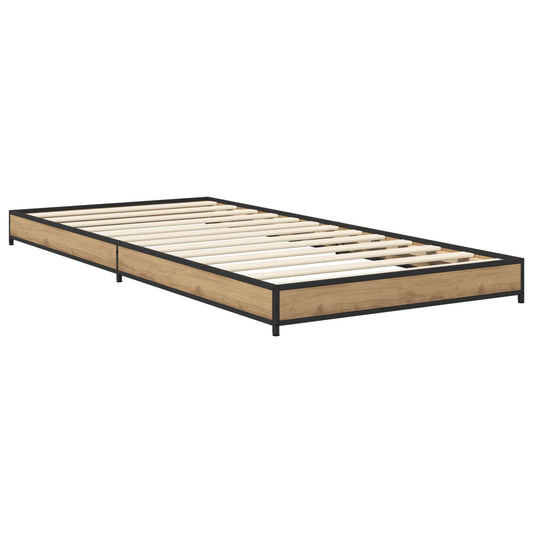 Bed Frame Artisan Oak 80 x 200 cm Engineered Wood Bed Frame Artisan Oak 80 x 200 cm Engineered Wood