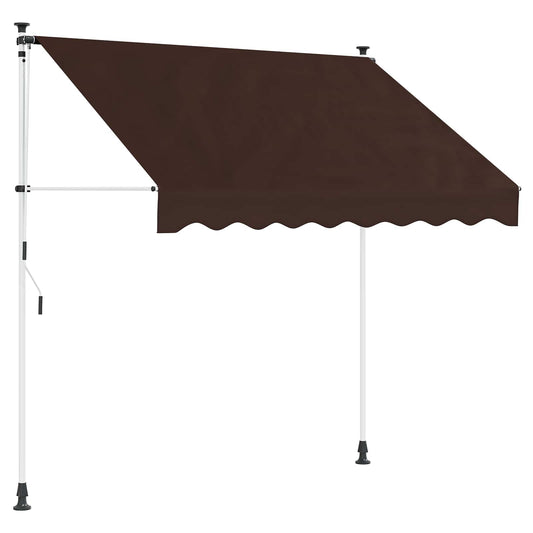 Manual Retractable Awning Brown 100 cm Manual Retractable Awning Brown 100 cm