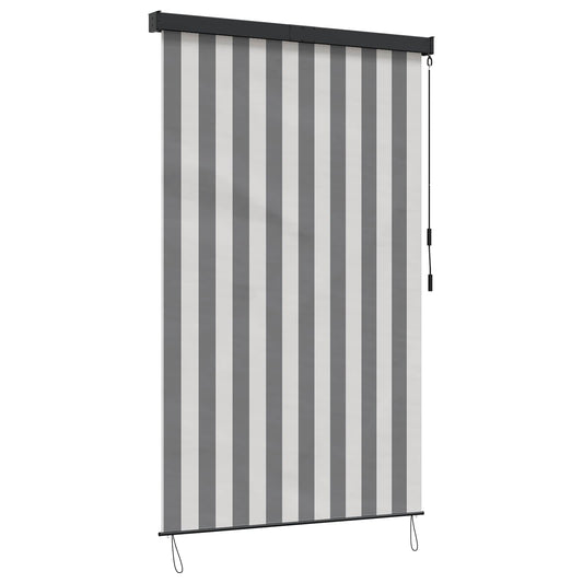 Roller Blind Anthracite and White 80 x 250 cm Roller Blind Anthracite and White 80 x 250 cm